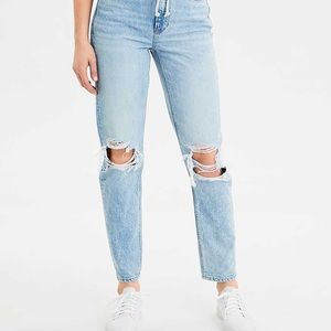 American Eagle Ripped Mom Jeans